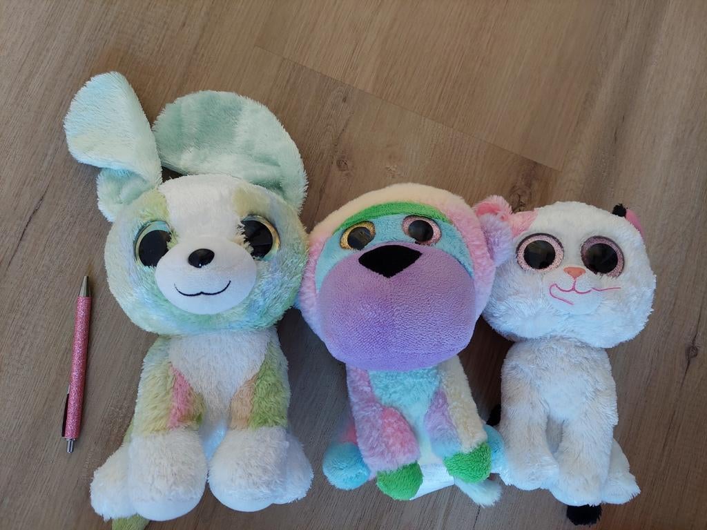 Set van 3 Ty Beanie Boo's knuffels - Zo goed als nieuw, Ophalen of Verzenden, Zo goed als nieuw, Overige typen