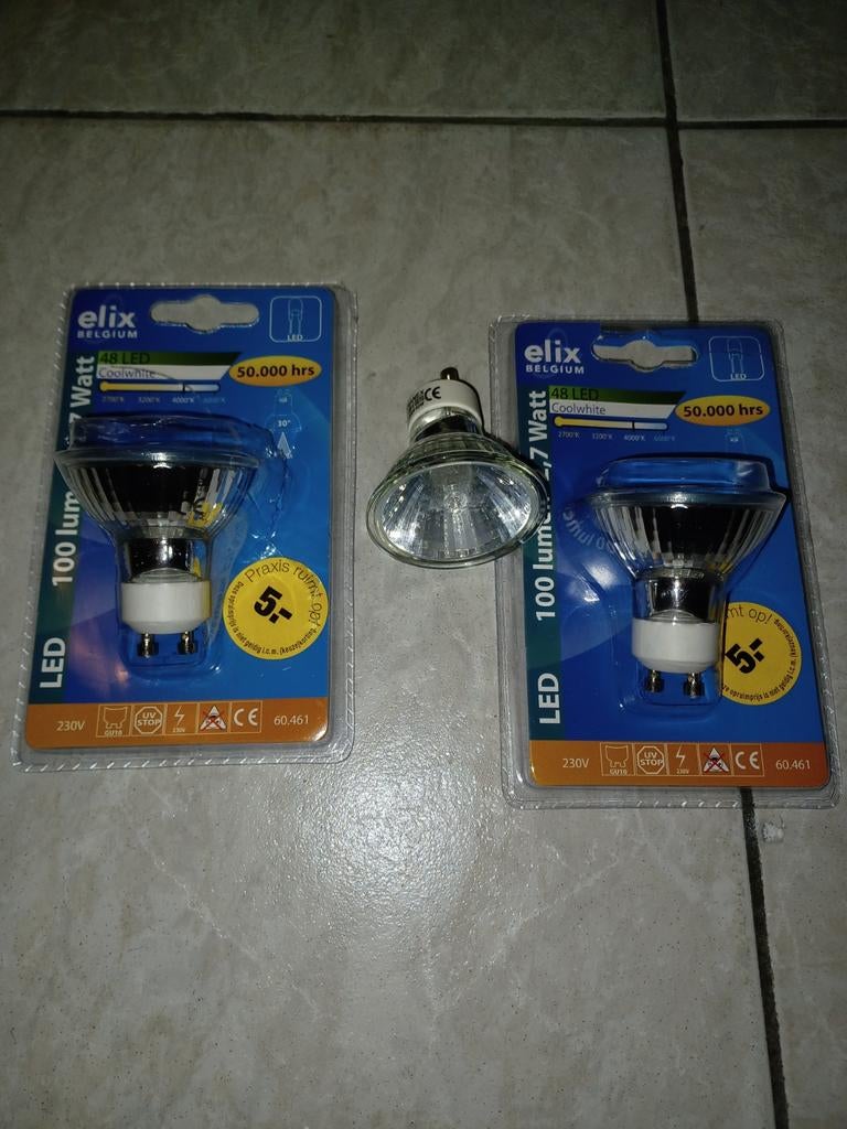 NIEUW LED LAMPEN 4 STUKS, Ophalen of Verzenden, Nieuw