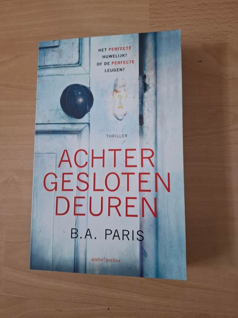 B.A.Paris Achter gesloten deuren, Ophalen of Verzenden