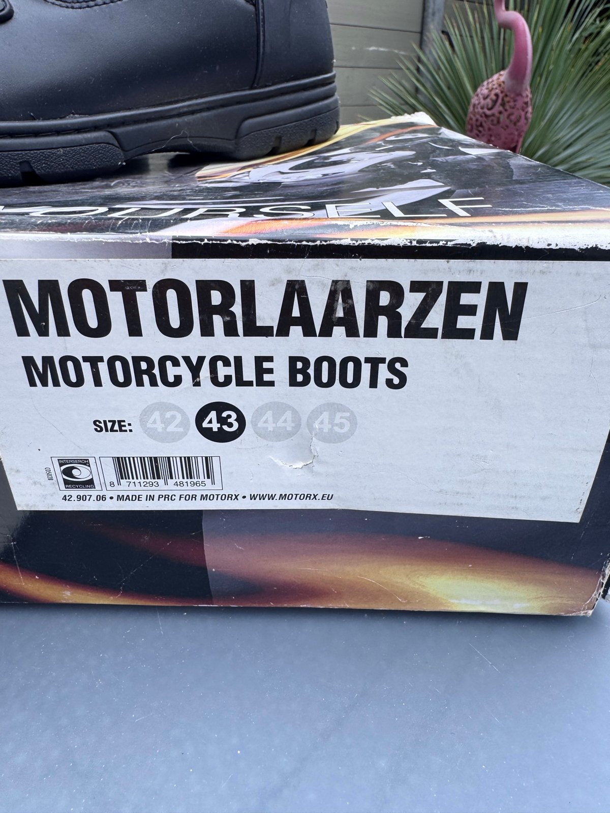 Motorlaarzen - Een keer gedragen, Motoren, Kleding | Motorkleding, Ophalen of Verzenden, Tweedehands, Laarzen