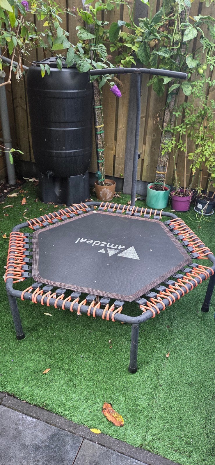 Amzdeal Fitness Trampoline met Handvat, Ophalen, Gebruikt
