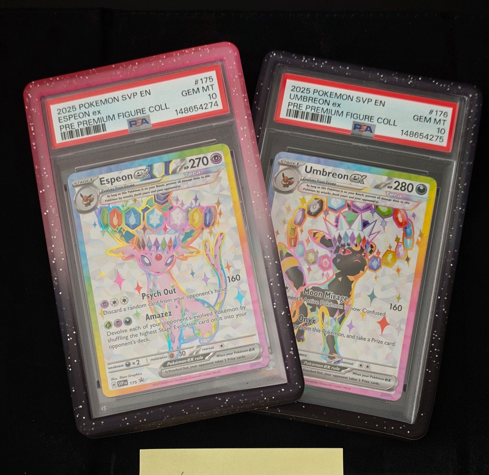 Espeon & Umbreon ex PSA 10 Set, Ophalen, Nieuw, Meerdere kaarten, Foil
