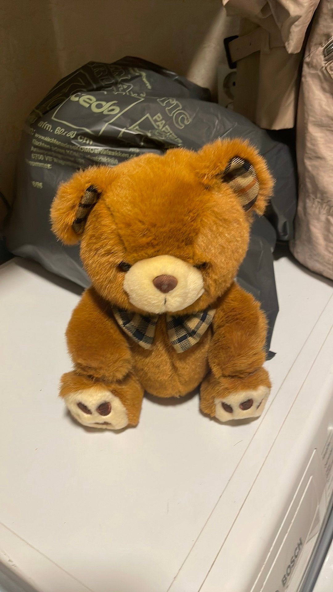 Mooie beer, Verzamelen, Beren en Cherished Teddies, Ophalen, Zo goed als nieuw, Stoffen beer, Overige merken
