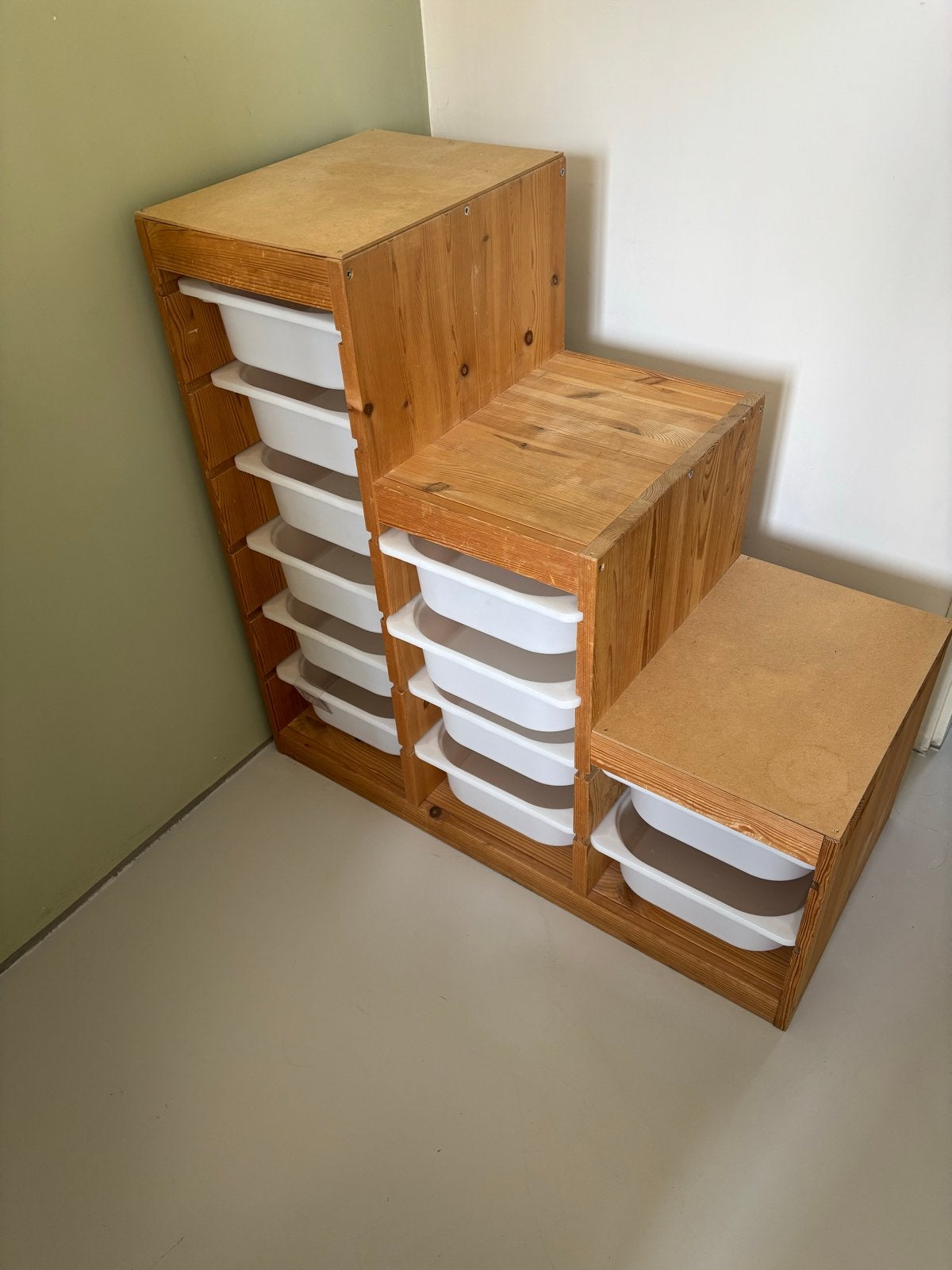 2x IKEA Trofast opbergcombinatie met bakken, Ophalen, Gebruikt