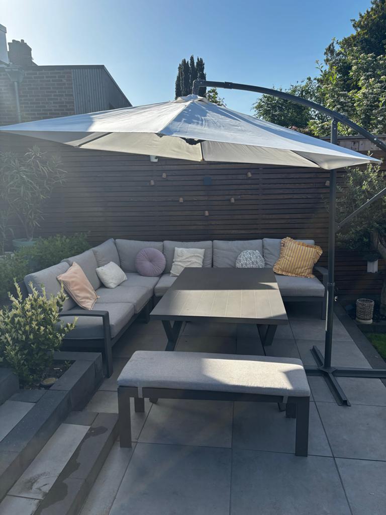 Camillo 6-delige tuinset Barista/Latte - Zo goed als nieuw, Eettafel, 6 zitplaatsen, Ophalen of Verzenden, Zo goed als nieuw
