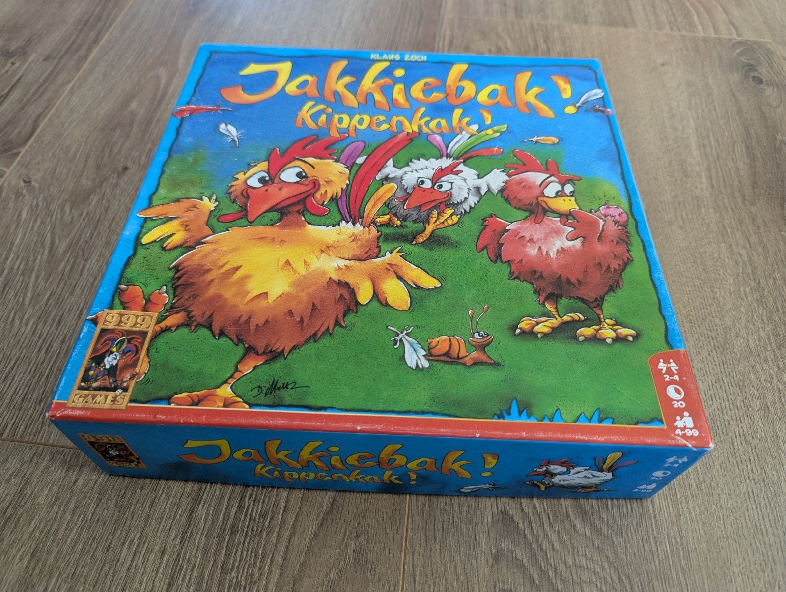 Jakkiebak! Kippenkak! bordspel - Compleet en in goede staat, Hobby en Vrije tijd, Drie of vier spelers, Ophalen, Zo goed als nieuw