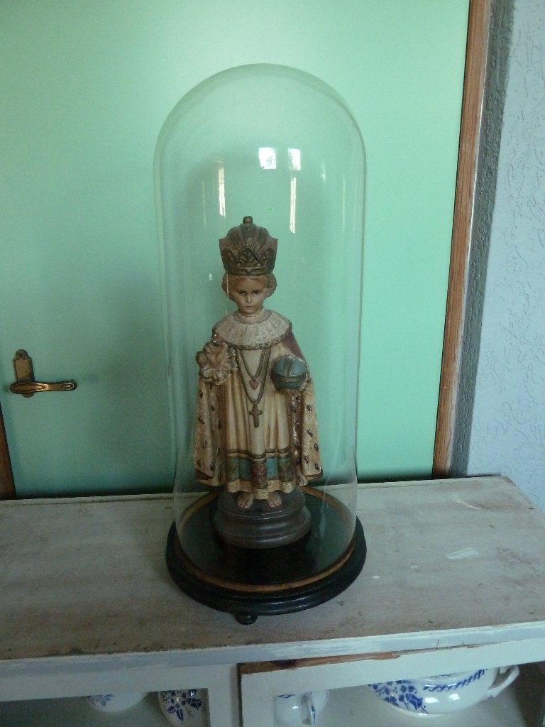 antieke hoge stolp met onder plateau, Ophalen