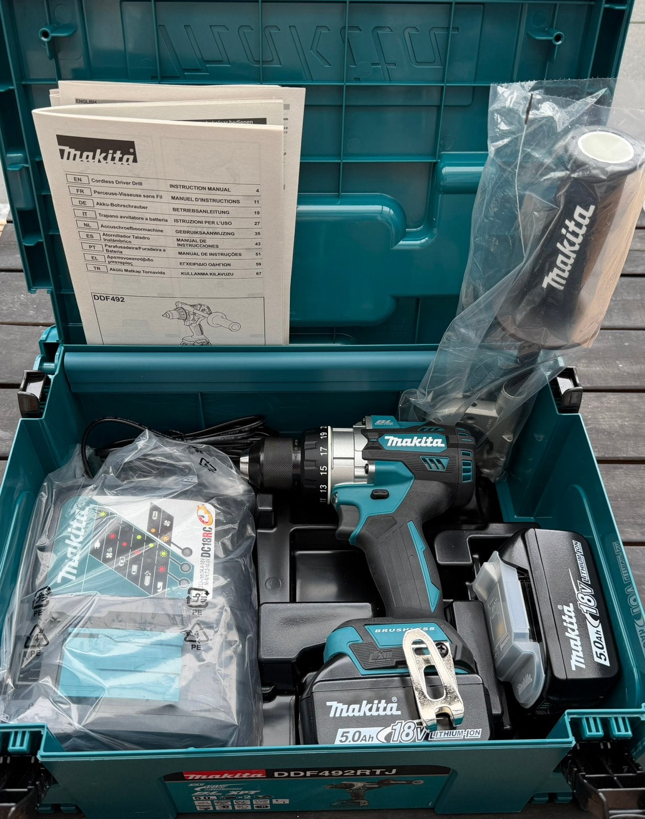 Makita DHP492RTJ 18v, Doe-het-zelf en Verbouw, Ophalen of Verzenden, Nieuw, Boor- en Schroefmachine