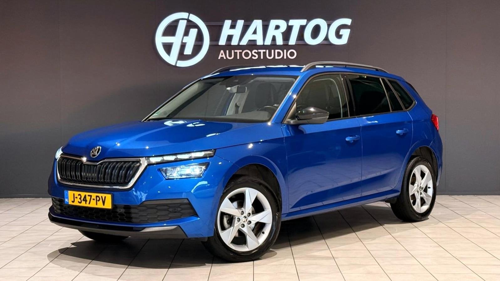 Skoda Kamiq 1.5 TSI ACT Business Edition + MEMORY / PREMIUM, Auto's, 4 cilinders, 150 pk, Blauw, Automatische klimaatregeling