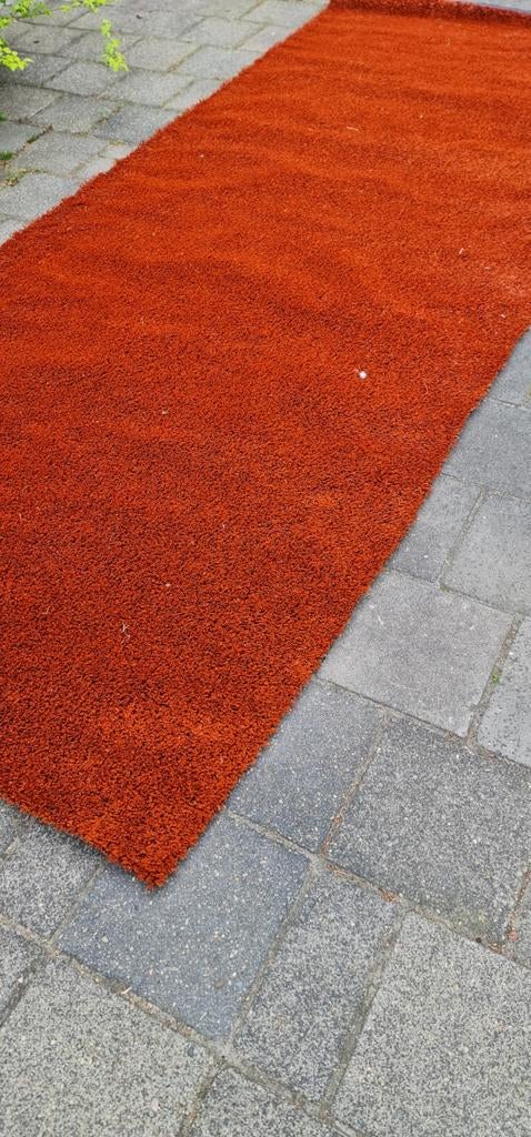 Reststuk nieuw kunstgras rood, Tuin en Terras, Gras en Kunstgras, Ophalen