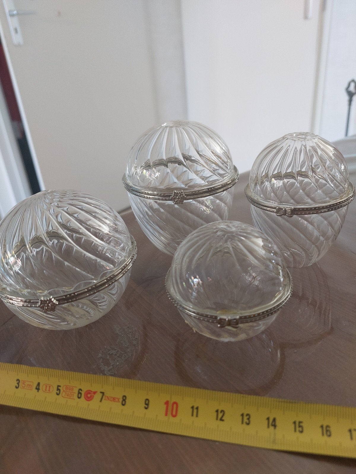 decoratie bollen en eieren van glas, kunnen open, Ophalen