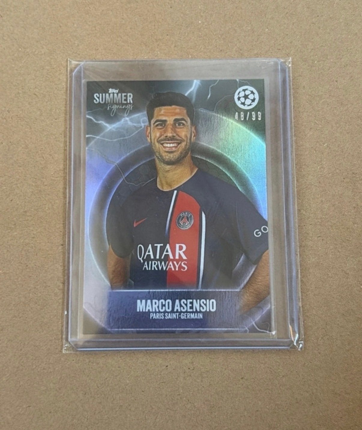 Marco Asensio /99, Ophalen of Verzenden, Zo goed als nieuw, Buitenlandse clubs, Spelerskaart