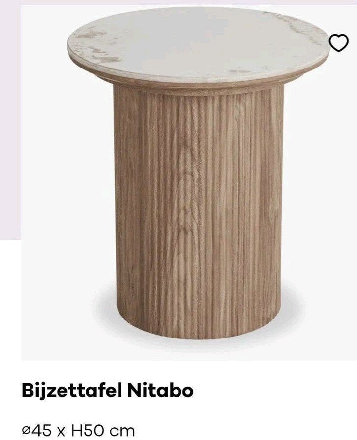 Nieuw salontafel faktuur aanw, Huis en Inrichting, Ophalen, Nieuw, Rond, Minder dan 55 cm