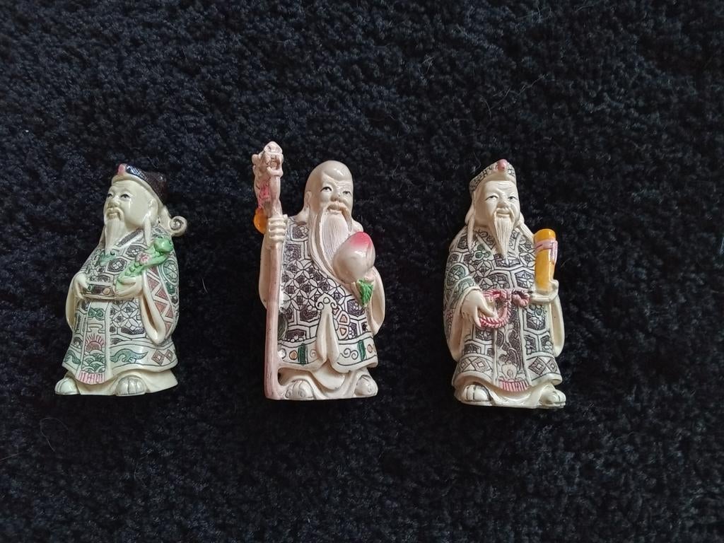 Chinees wijze mannen fu lu shou figuren, Ophalen of Verzenden