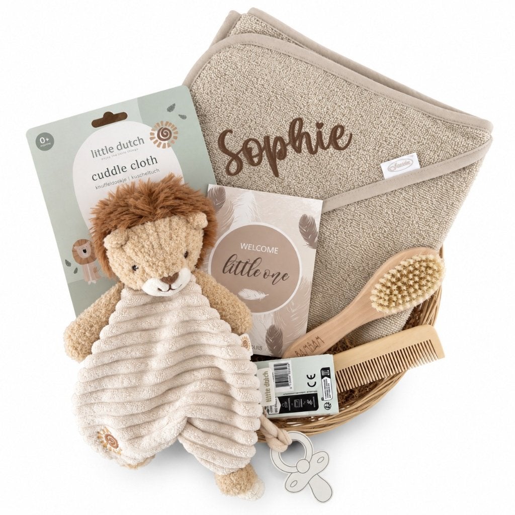 Kraamcadeau geboorte baby mand Little Lion, The River House, Kraamcadeau, Info@theriverhouse.nl, Nieuw