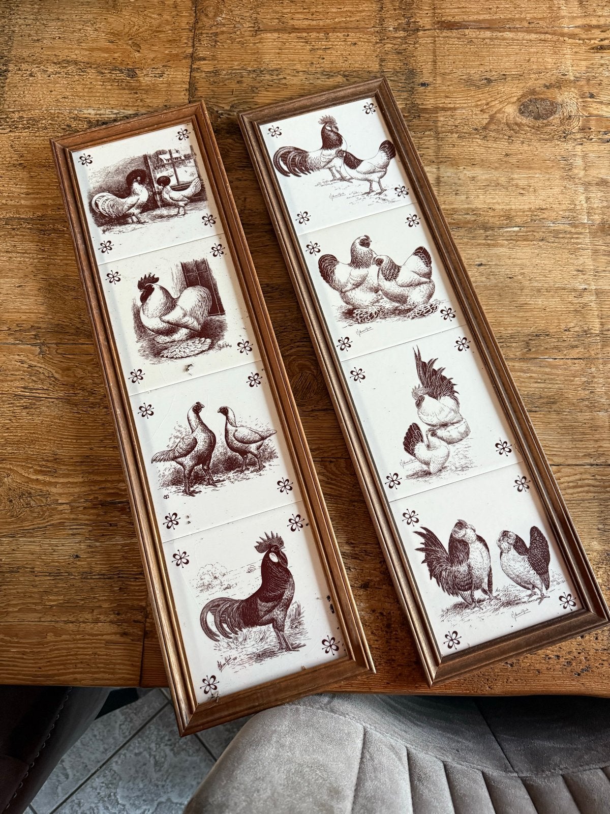 2 Schitterende Wandlijsten met Kippen Tegeltjes, Ophalen of Verzenden