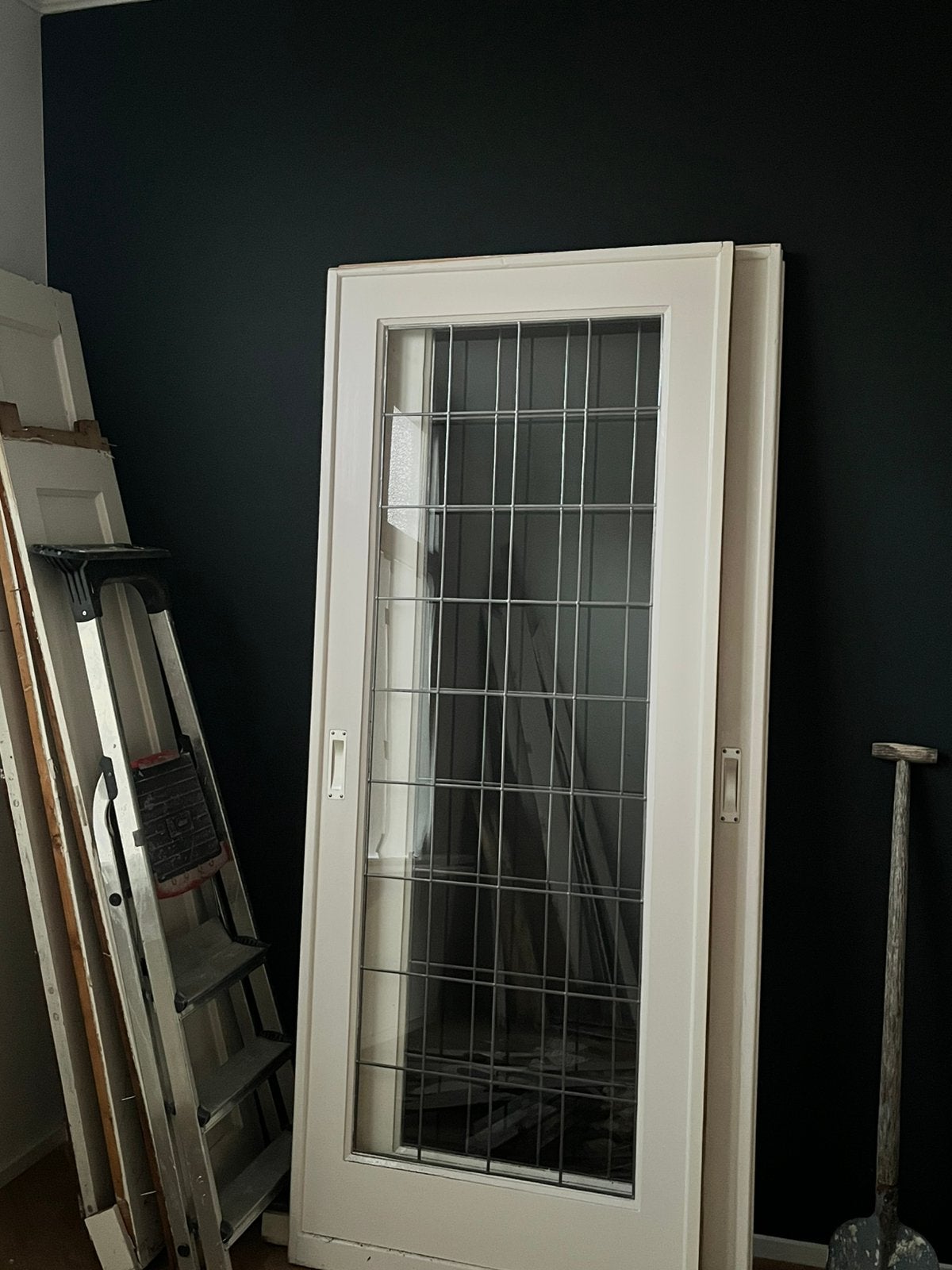 Nette Glas in lood roldeuren, Zo goed als nieuw, 150 tot 225 cm, Inclusief glas, Schuifpui