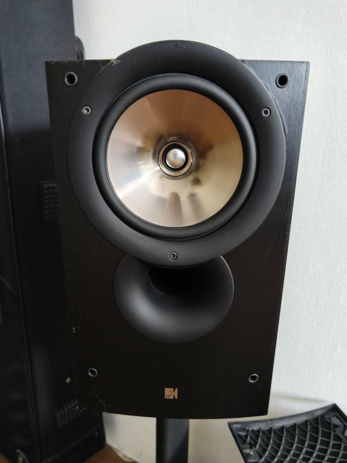 KEF iQ3 Q Series Boekenplank Speakerset - Zwart (2 stuks), Audio, Tv en Foto, Luidsprekers, Ophalen, Gebruikt, 60 tot 120 watt