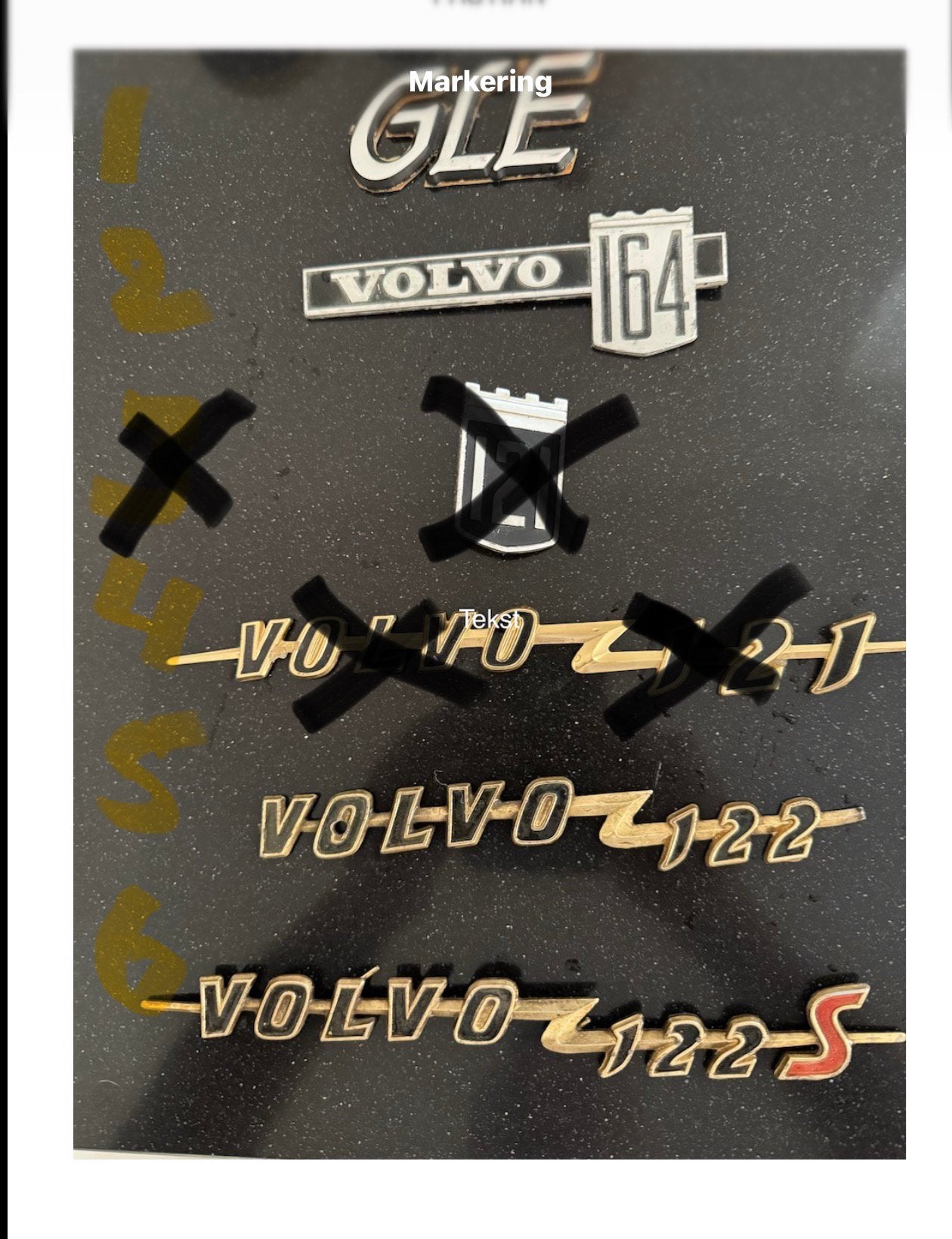 Volvo emblemen Amazon, 164, 740, 760 vanaf €5,- p. st., Ophalen of Verzenden, Gebruikt, Merk, Speldje of Pin