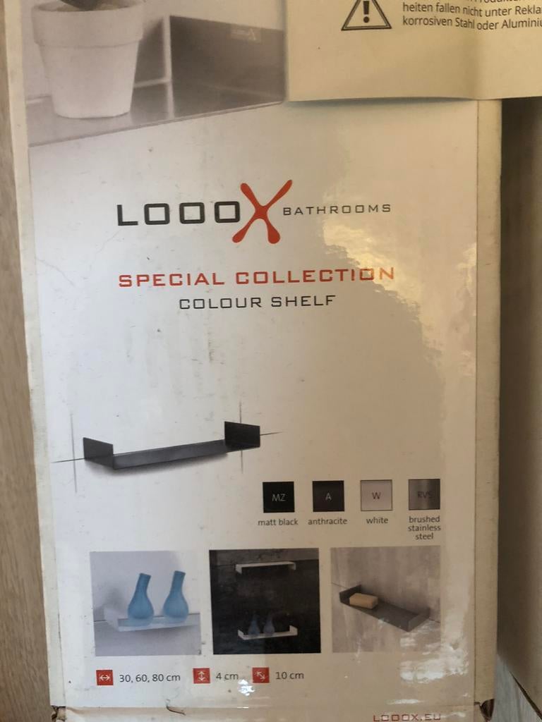 LoooX planken WIT 60cm, Doe-het-zelf en Verbouw, Sanitair, Nieuw, Douche, Rvs, Ophalen of Verzenden