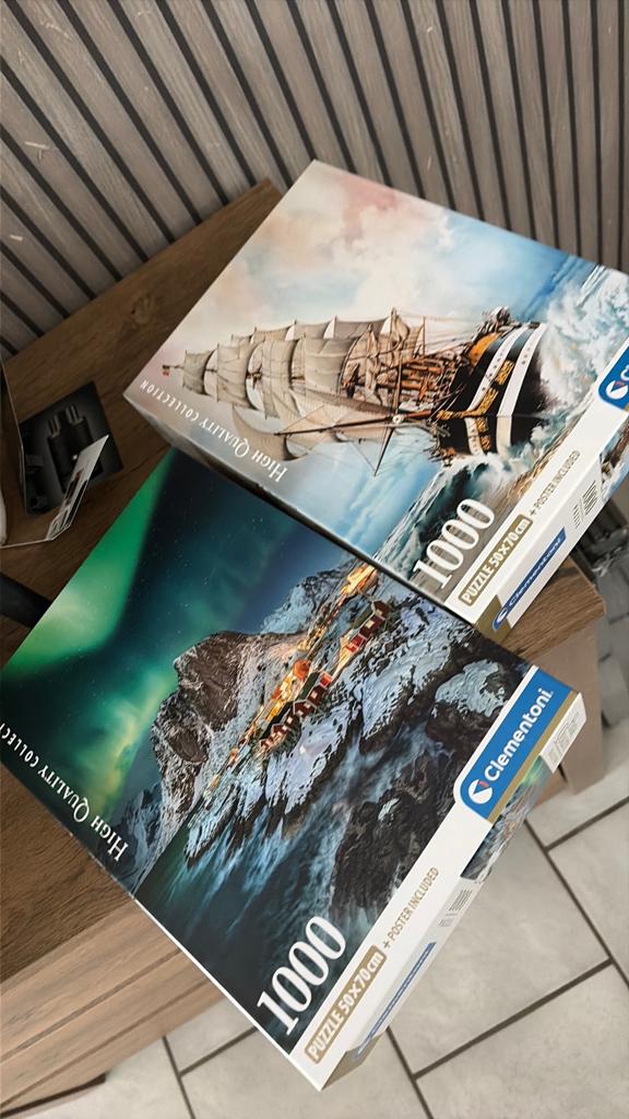 2 puzzels, nog nooit gebruikt. 15 euro!, Ophalen of Verzenden, 500 t/m 1500 stukjes, Nieuw