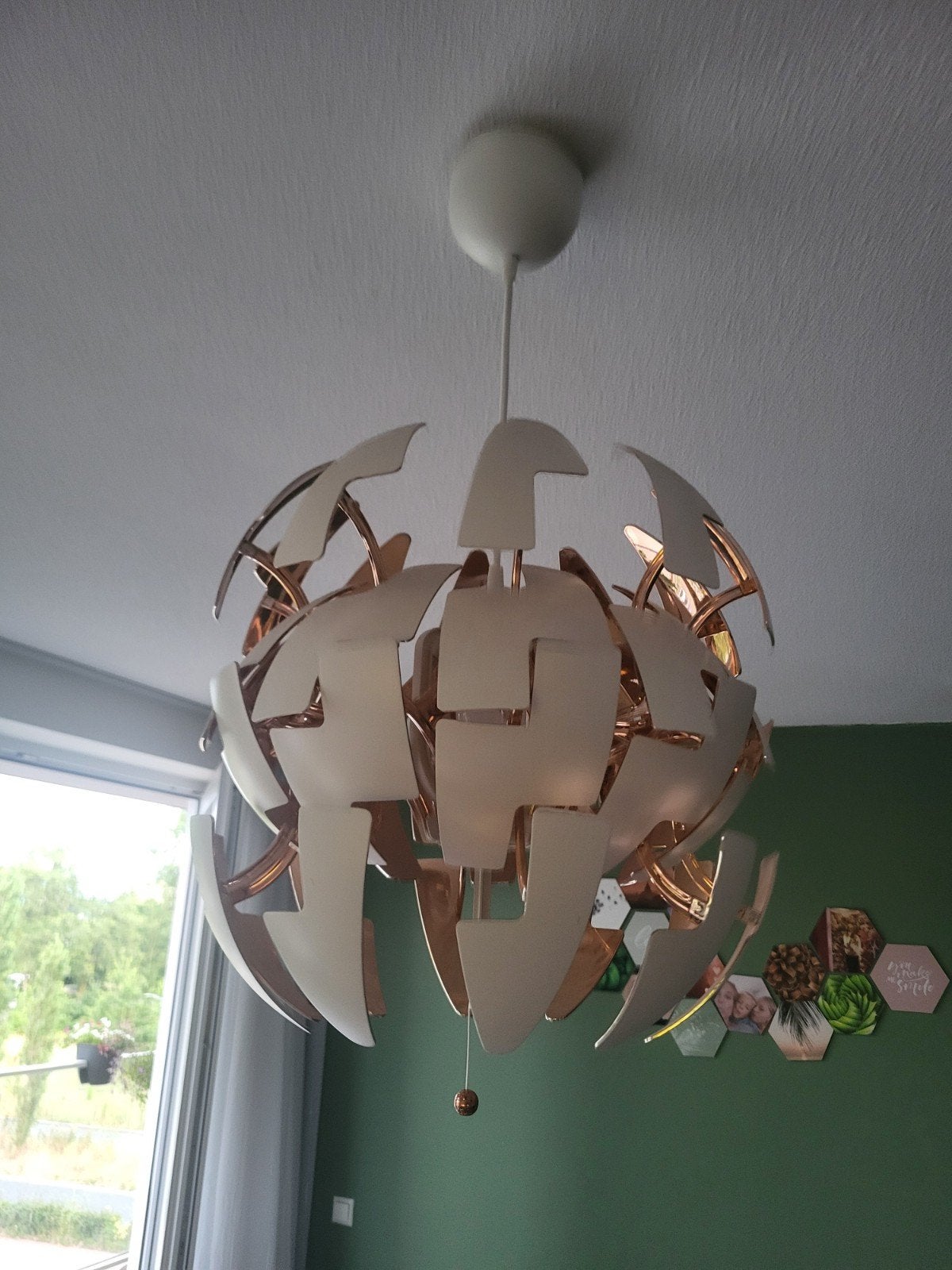 IKEA PS 2014 Hanglamp - Wit/Koper, Veranderbaar Design, Zo goed als nieuw, Metaal, Modern, Industrieel, Scandinavisch, E27 (groot)