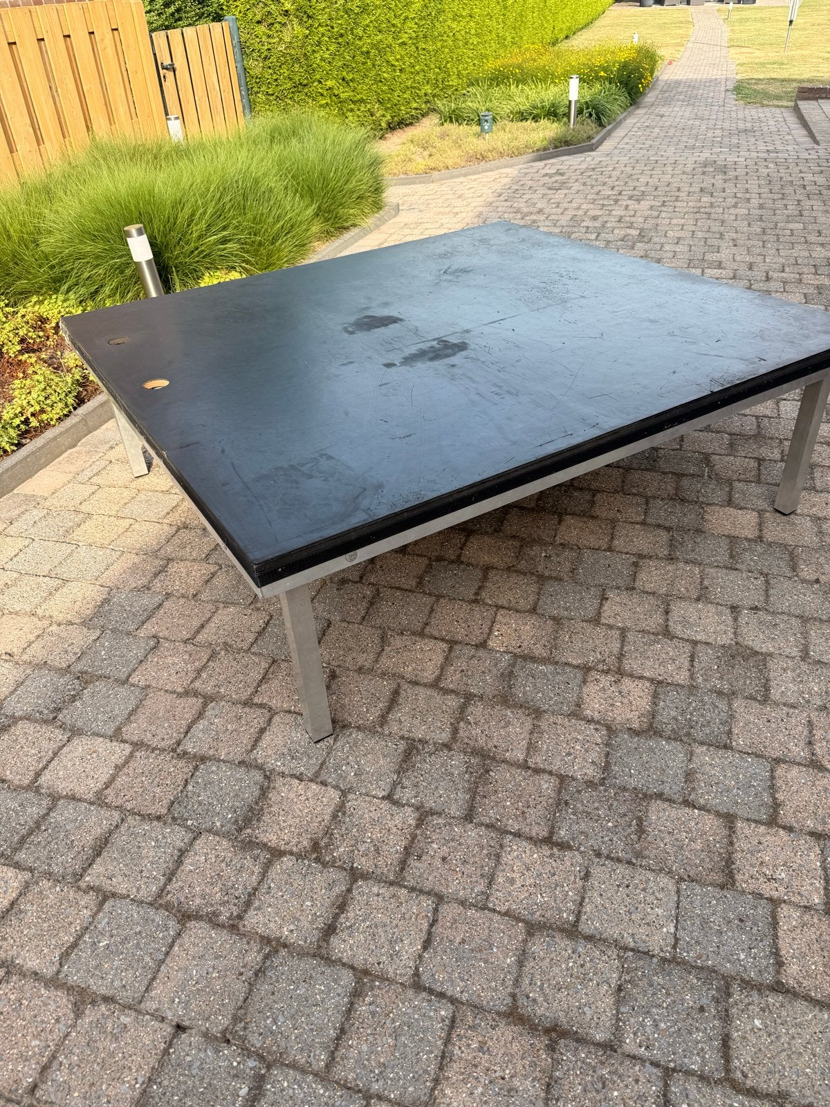 Compact drum podium 150x140x45cm rubberen ondervloer, Ophalen, Gebruikt, Overige merken