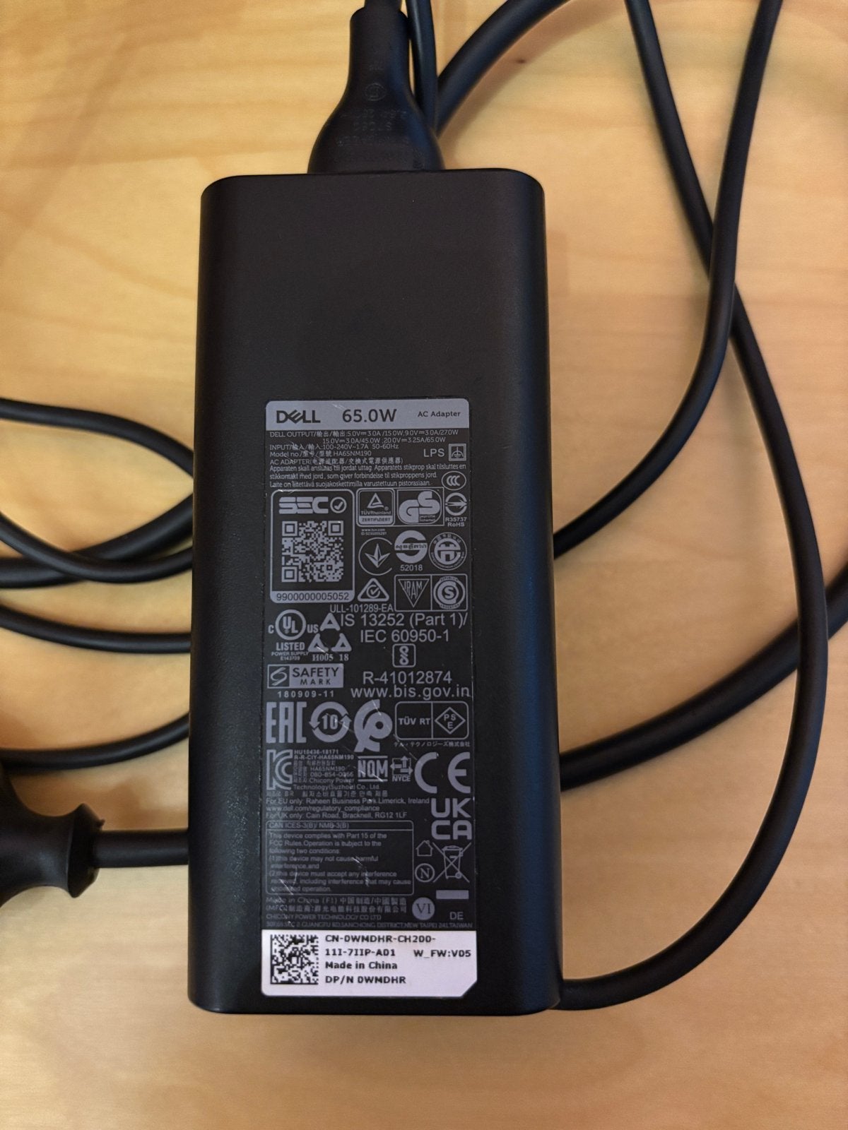Dell USB-C Laptop Oplader 65W - Origineel, Ophalen, Gebruikt