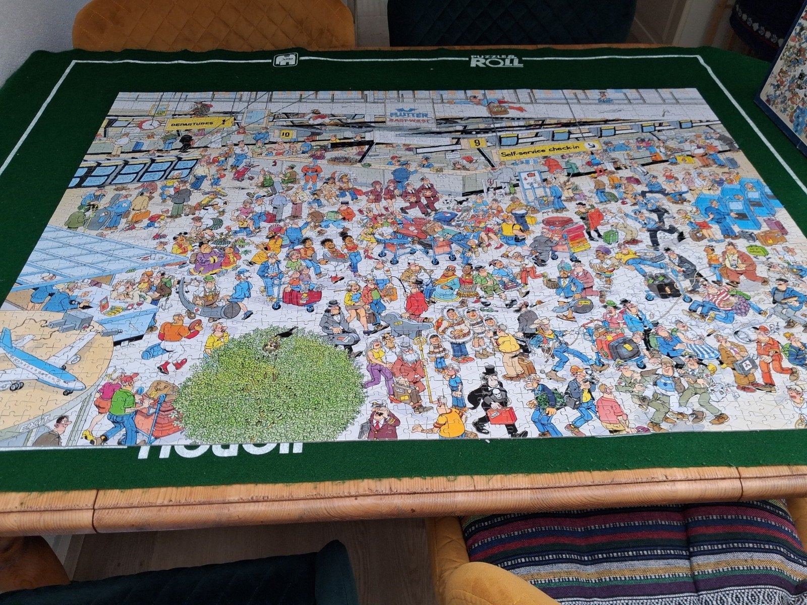 Jan van  Haasteren 2000 stukjes. De Vetrekhal, Ophalen, Meer dan 1500 stukjes, Zo goed als nieuw