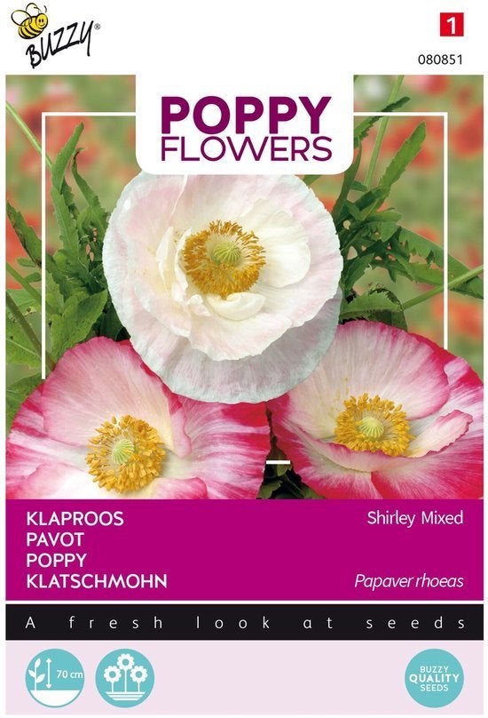 Poppies Of The World - Klaproos zaden - gemengd, Verzenden, Volle zon, Zaad