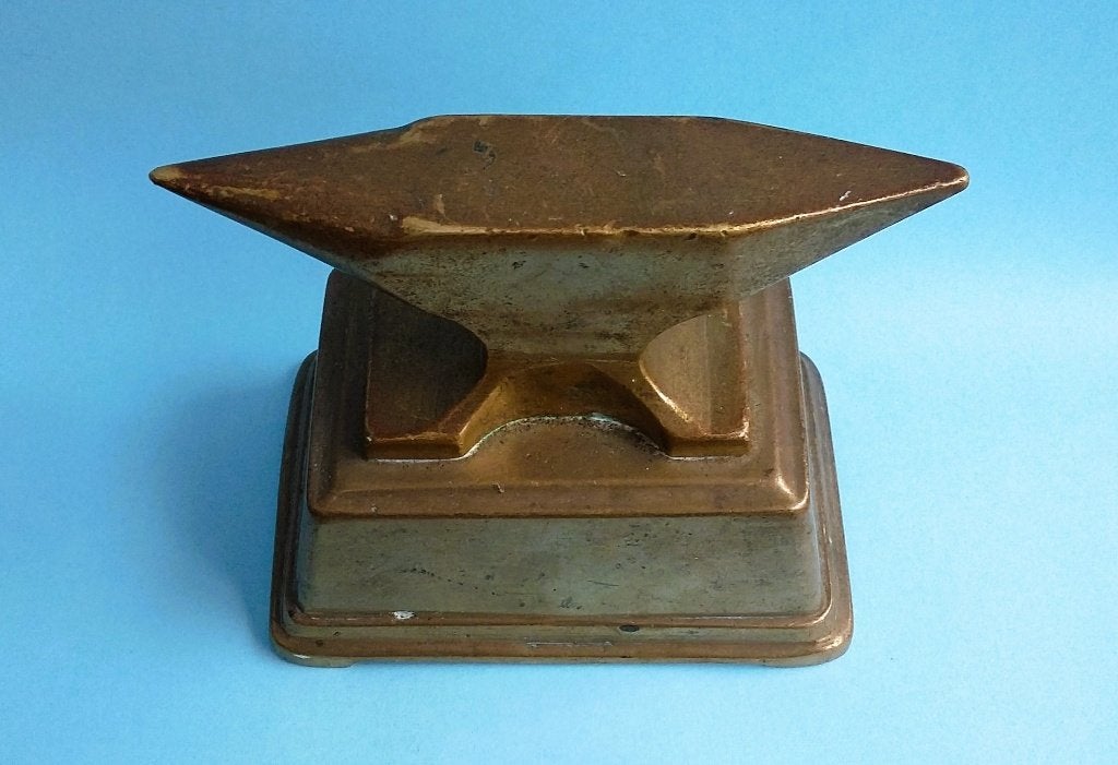 Om 1900-1950 Smid AAMBEELD Miniatuur Proefstuk Ambachtschool, Ophalen of Verzenden