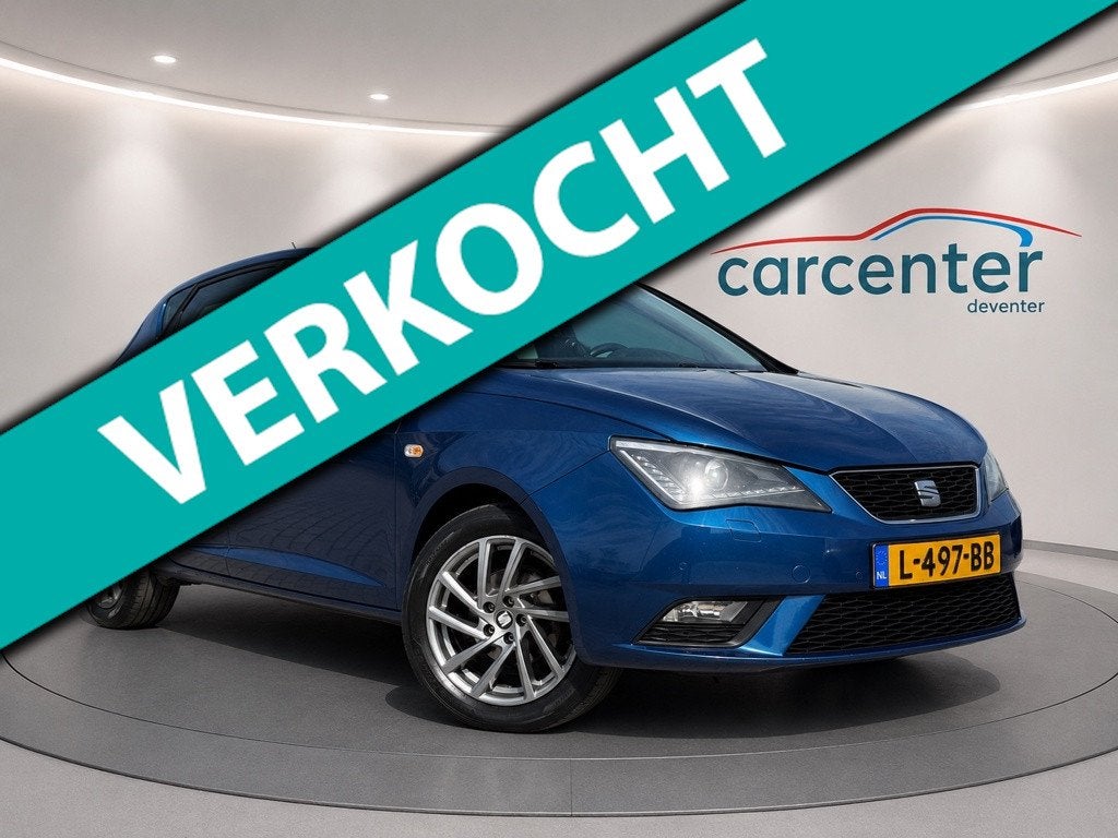 Seat Ibiza 1.2 TSI Style 5 drs Xenon Climate APK Blauw, Voorwielaandrijving, Euro 5, Stof, Zwart