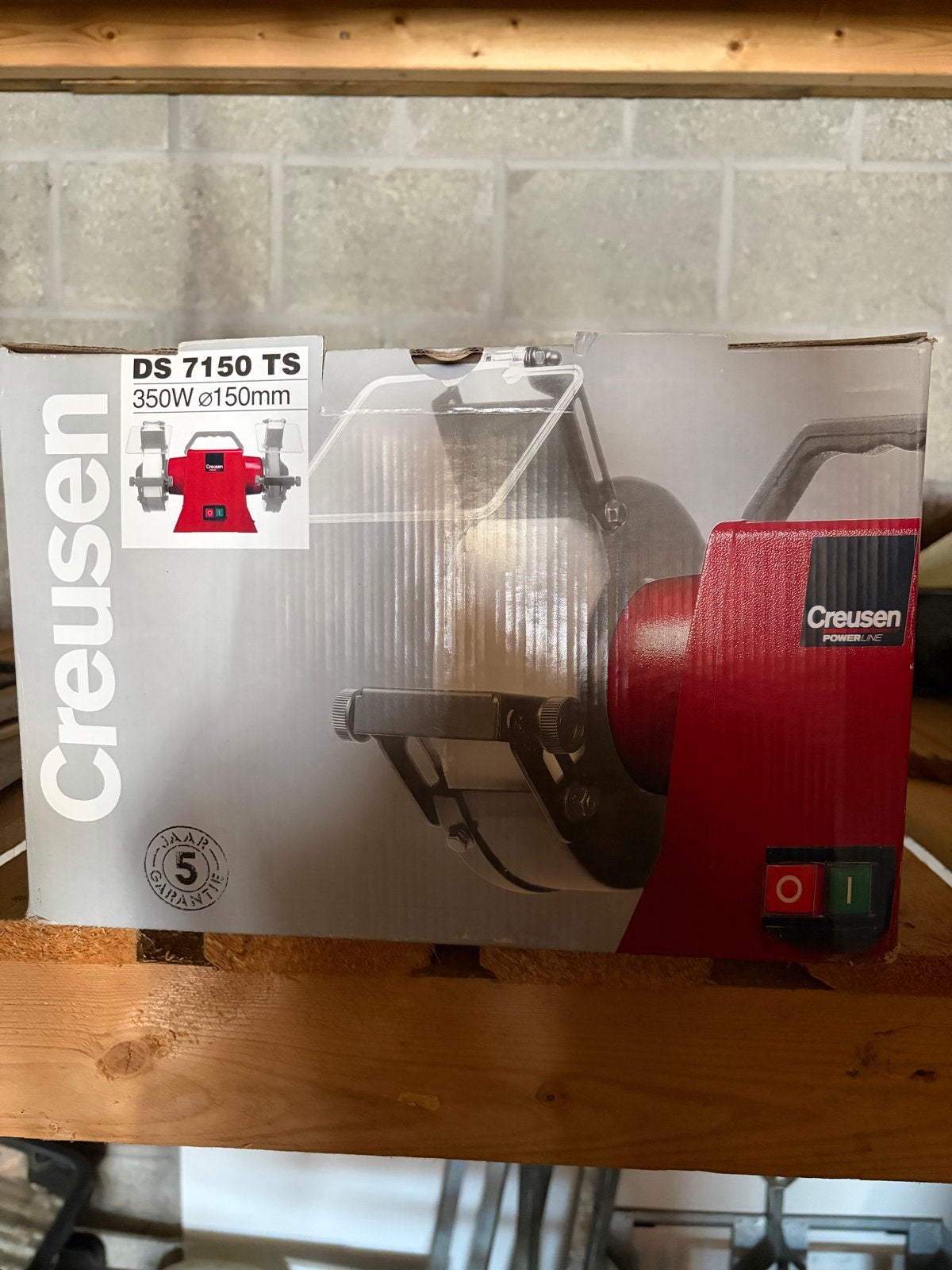Nieuwe Creusen DS 7150 TS Slijpmachine 350W Ø150mm, Ophalen, Nieuw, Minder dan 700 watt, Werkbankslijpmachine