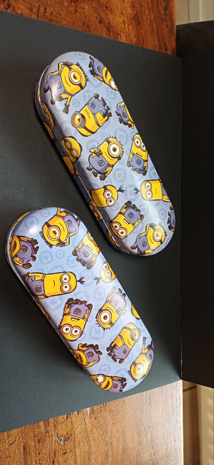 2x Minions brillenkoker  bril etui, Ophalen of Verzenden, Gebruikt, Blauw, Overige merken