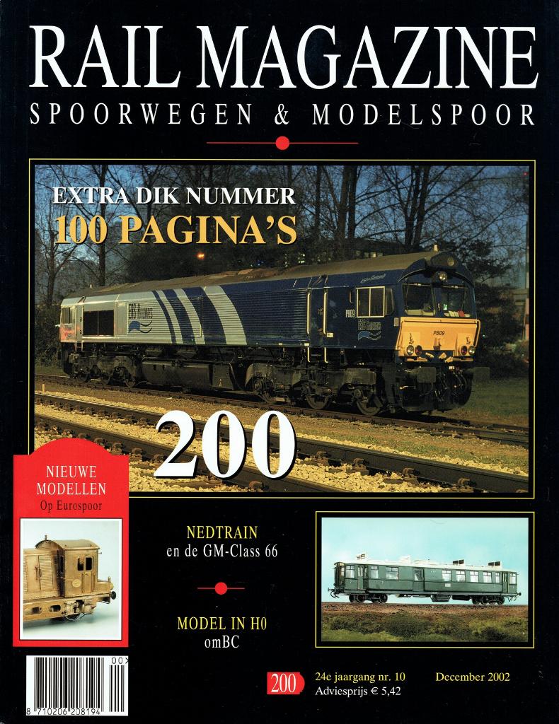 Rail Magazine Spoorwegen & Modelspoor 2002 nr. 200, Verzenden, Gelezen, Trein