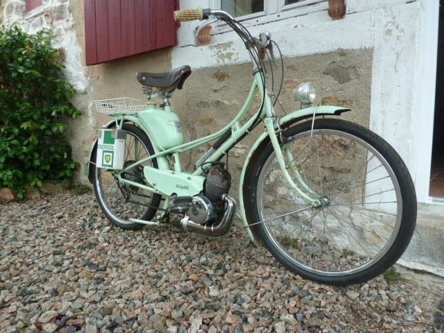 Mobylette 49 cc Oldtimer in mintgroen, Fietsen en Brommers, Maximaal 45 km/u, 49 cc, Ophalen, Overige merken