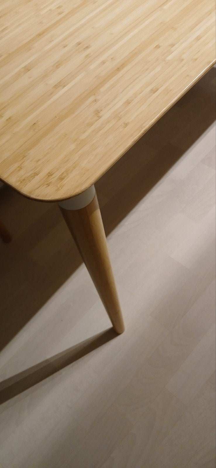 Mooie bamboo eettafel/buro, Huis en Inrichting, Ophalen, Gebruikt