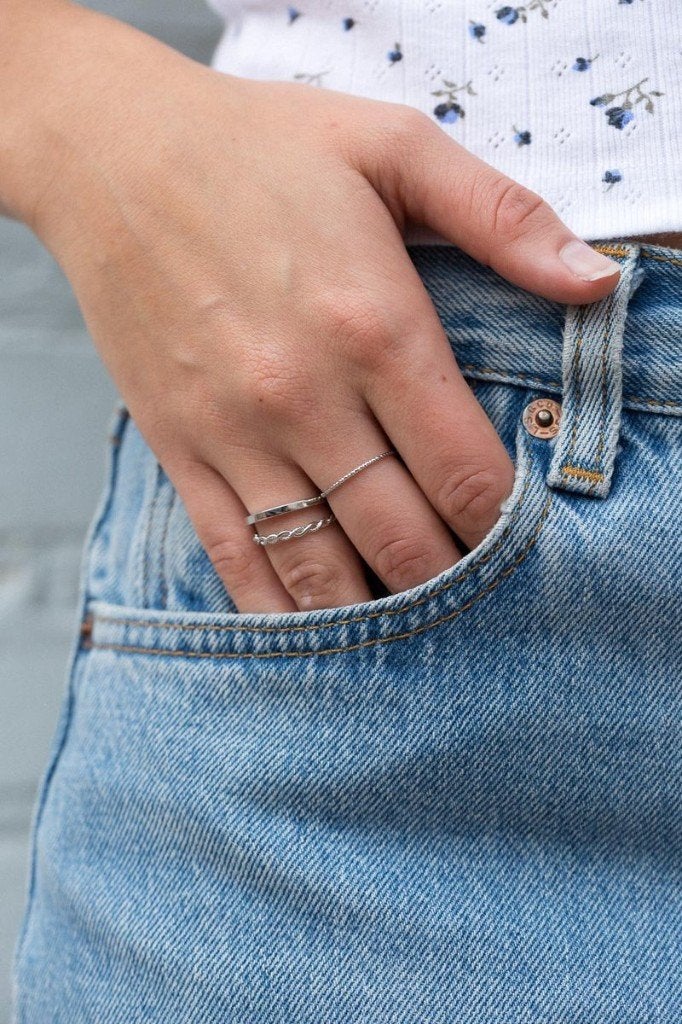 Brandy Melville set van drie ringen maat 17, Nieuw, Ophalen of Verzenden, 17 tot 18, Dame