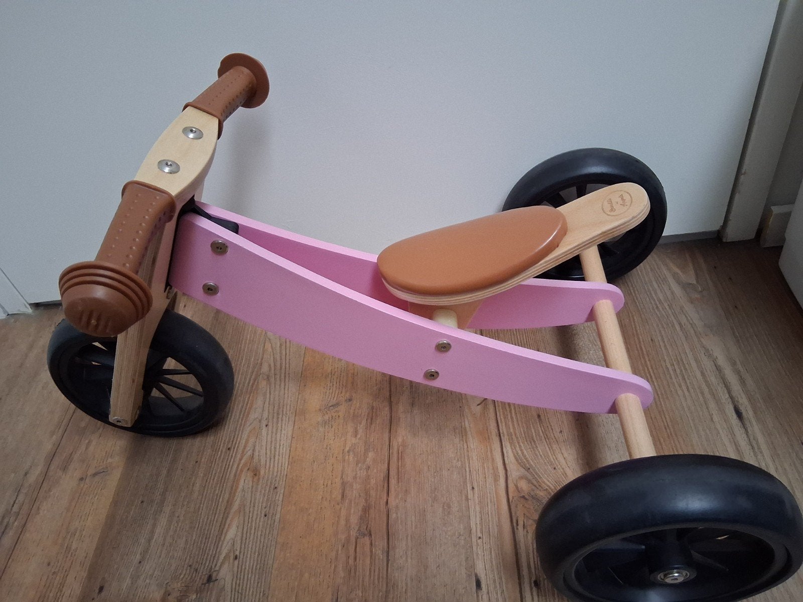 Bandits and Angels houten loopfiets roze, Kinderen en Baby's, Ophalen, Zo goed als nieuw, Loopfiets