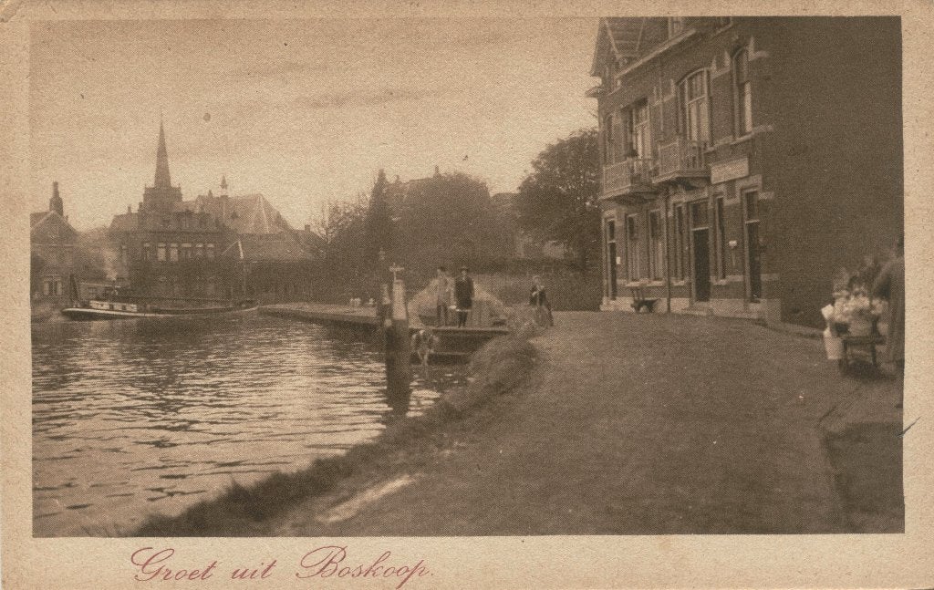 Boskoop Groet uit, Verzenden, 1920 tot 1940, Ongelopen, Zuid-Holland