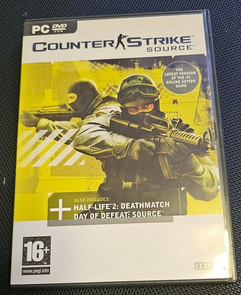 Counter-Strike Source PC DVD-ROM - Inclusief Half-Life 2, Spelcomputers en Games, Games | Pc, Gebruikt, Shooter, 3 spelers of meer