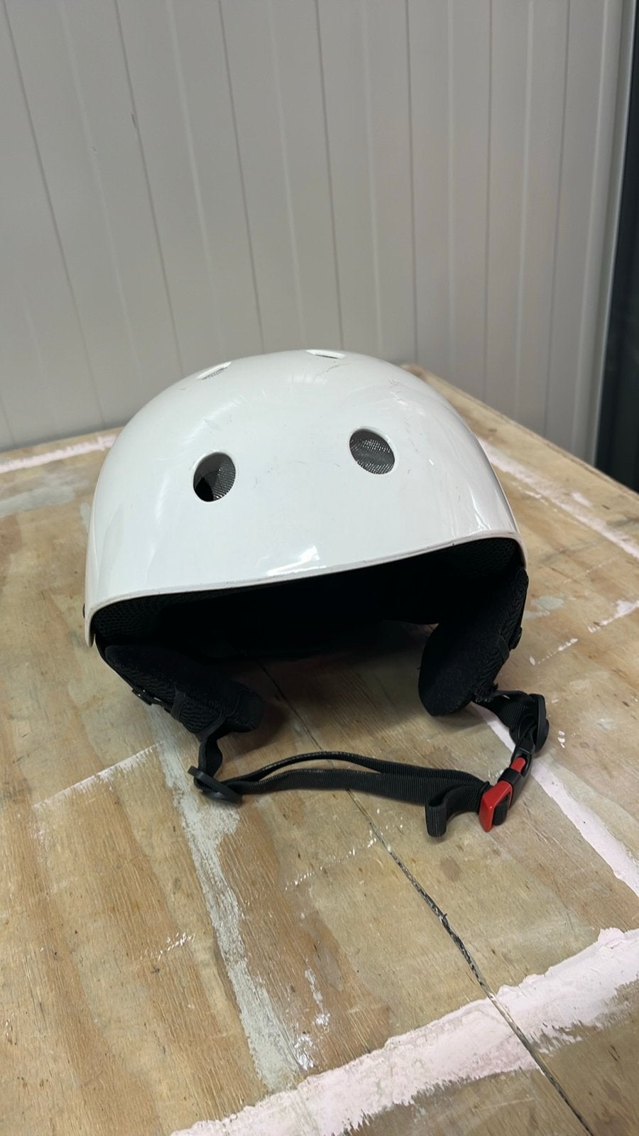 Witte skihelm, Ophalen of Verzenden, Gebruikt, Skiën, Overige typen