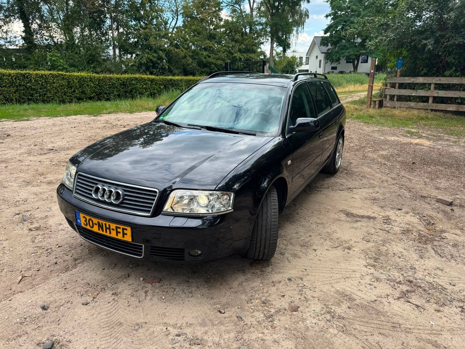 Audi A6 2.4 Avant 125KW AUT 2003 Zwart, Auto's, Automaat, Zwart, Stationwagon, Particulier
