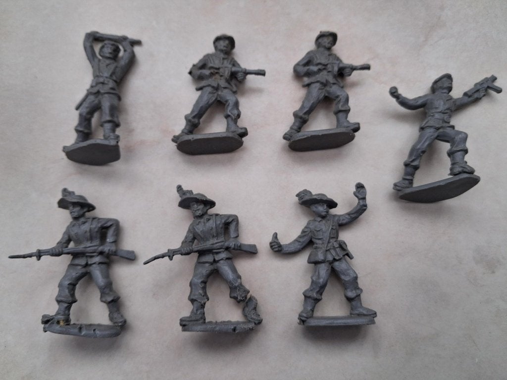 Lot vintage soldaatjes Bersaglieri, Verzamelen, Speelgoed, Ophalen, Gebruikt