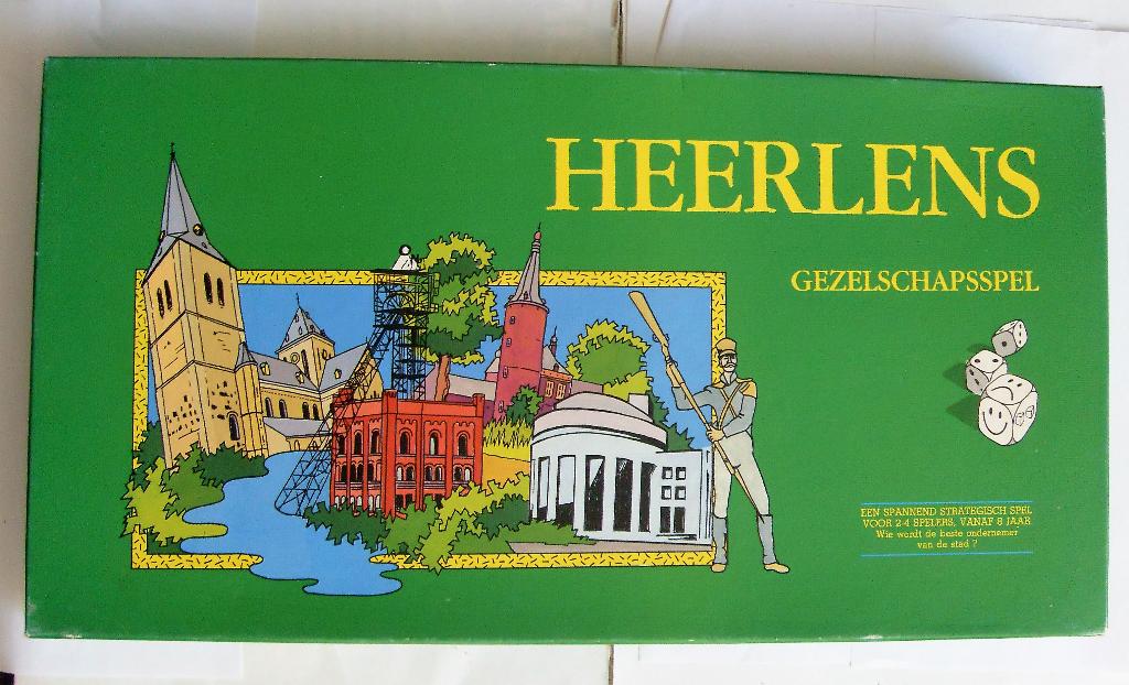 Vintage Heerlens Gezelschapsspel 1987 Limburg, Hobby en Vrije tijd, Gezelschapsspellen | Bordspellen, Een of twee spelers, Ophalen of Verzenden