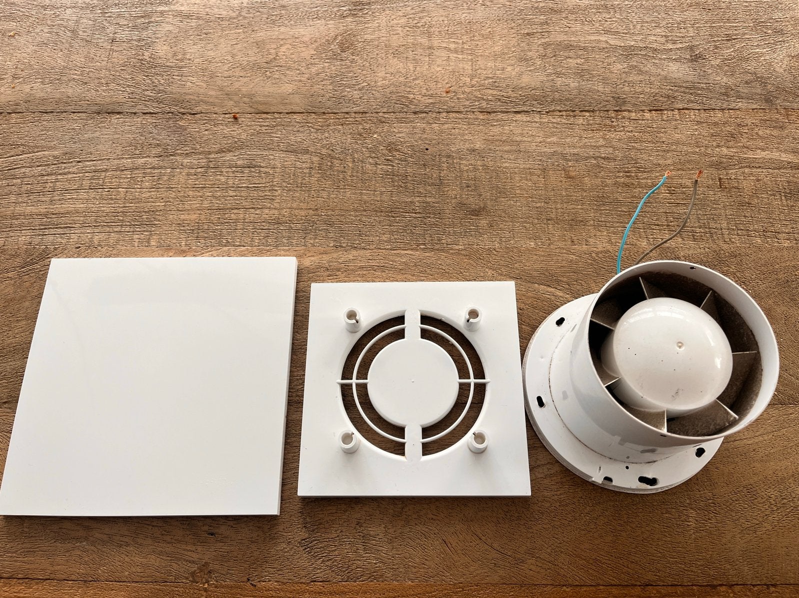 Badkamer ventilator design wit, Ophalen of Verzenden, Gebruikt, Ventilator