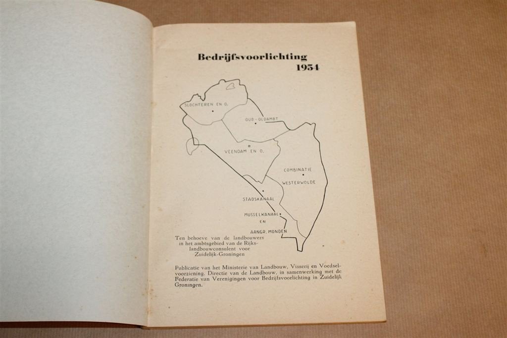 Bedrijfsvoorlichting 1954 — Landbouw Groningen, Zeldzaam, Boeken, Geschiedenis | Stad en Regio, Ophalen of Verzenden, Gelezen