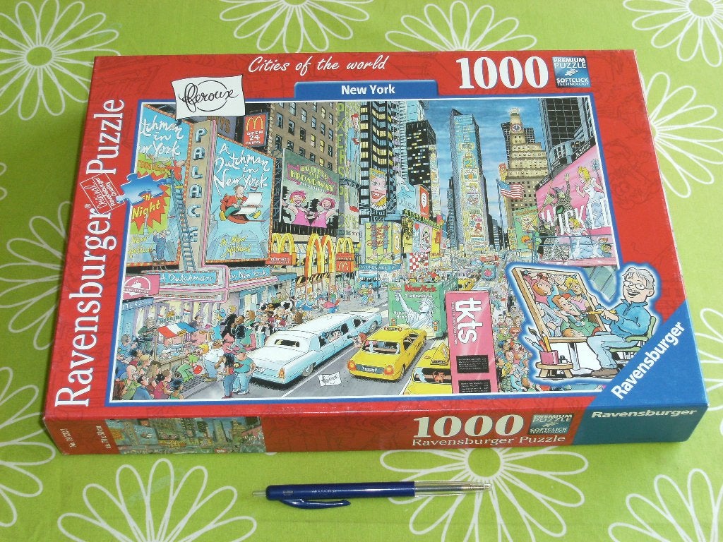 Fleroux - Cities of the World New York - 1000 stukjes, Ophalen of Verzenden, 500 t/m 1500 stukjes, Zo goed als nieuw, Legpuzzel