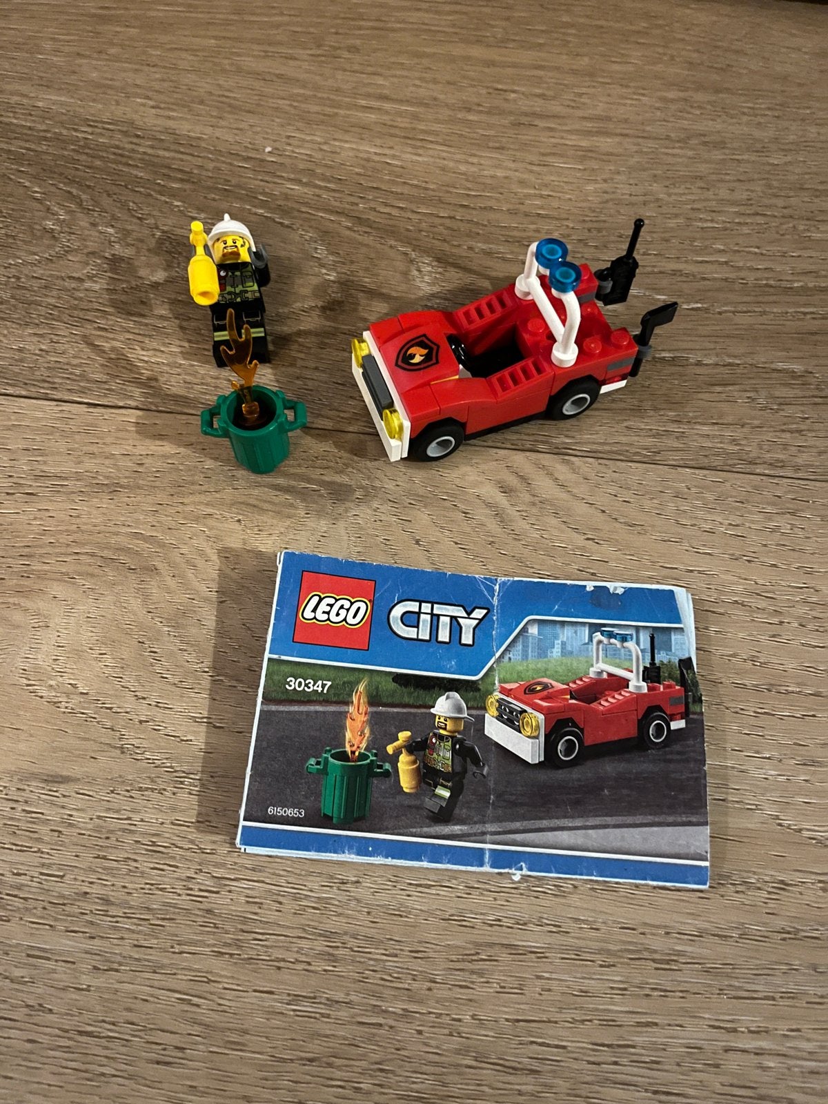 Lego City Brandweerwagen met Brandweerman (Set 30347), Lego, Ophalen of Verzenden, Compleet, Complete set