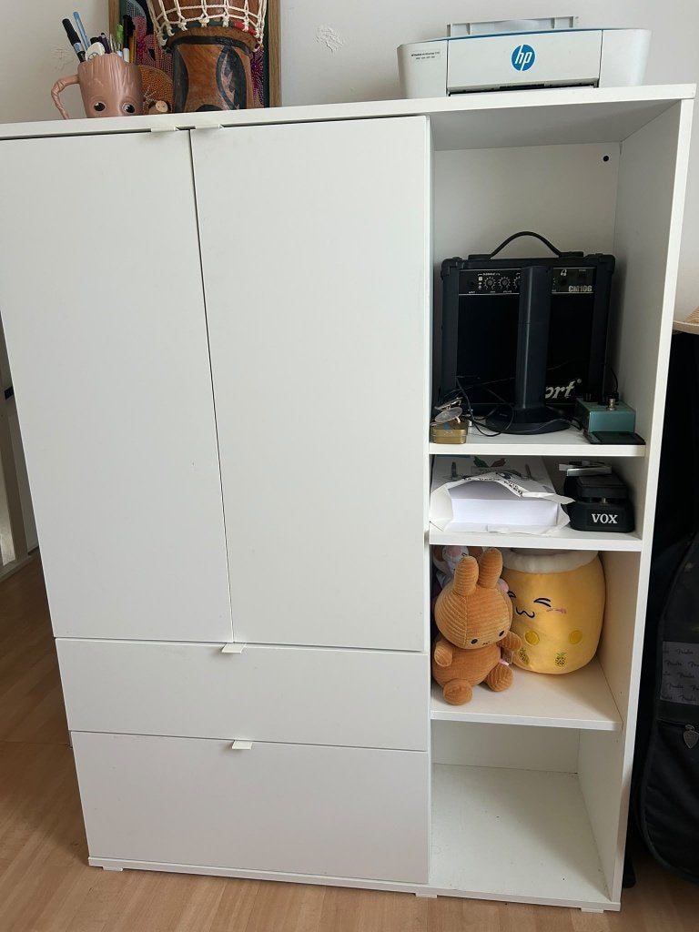IKEA Vihals kledingkast wit met laden en planken, Ophalen, Overige materialen, 100 tot 150 cm, 100 tot 150 cm